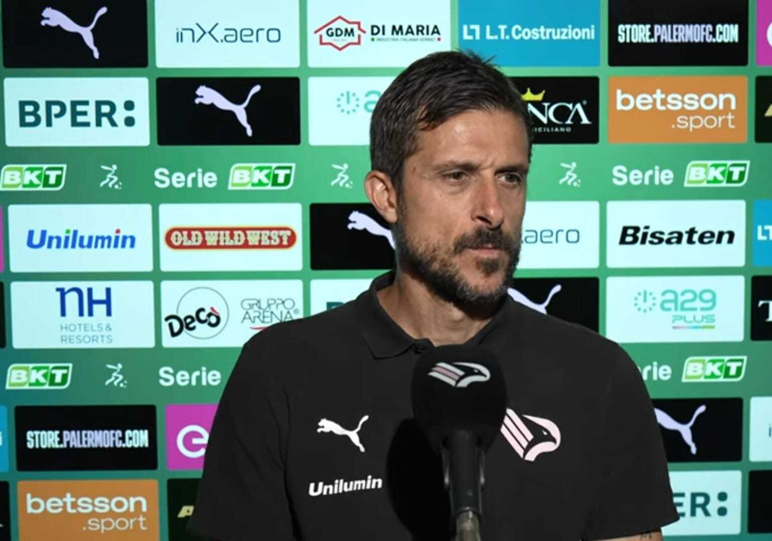 Spezia-Palermo 2-2, Dionisi: “Non c’è stato un crollo hanno avuto più qualità e ci ha penalizzato il recupero”